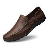 Miesten nahka loaferit slip-on italialaistyylinen casual dress kengät