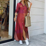Mekko Denim Maxi - Rentoa Istuvuutta - Paidankaulus-Mekot-EmiyoSuomi