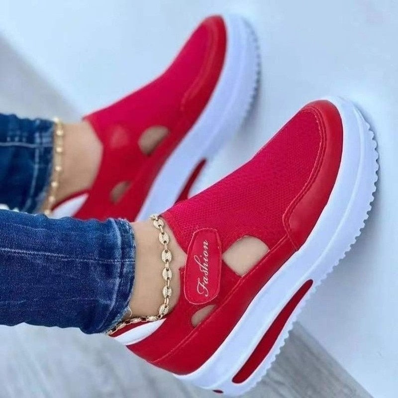 Naisten hengittävä Mesh Sneakers-kengät-EmiyoSuomi