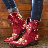 Marly - Säänkestävät Cowgirl Vintage Saappaat - Tyyli - Mukavuus - Kestävyys-kengät-EmiyoSuomi