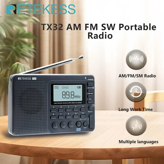 Kompakti Kannettava Radio - EchoWave-***Compacte Draagbare Radio - EchoWave-EmiyoSuomi