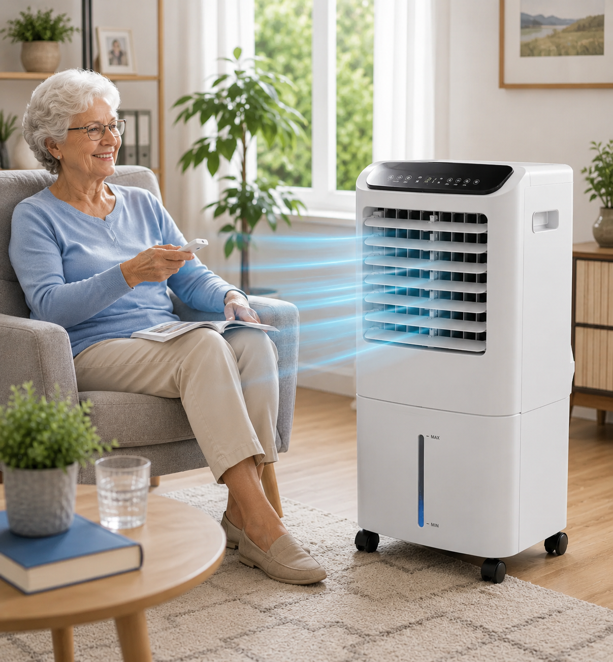 Seniori-ilmastointilaite ilman poistoputkea – XXXL-ilmanjäähdytin
