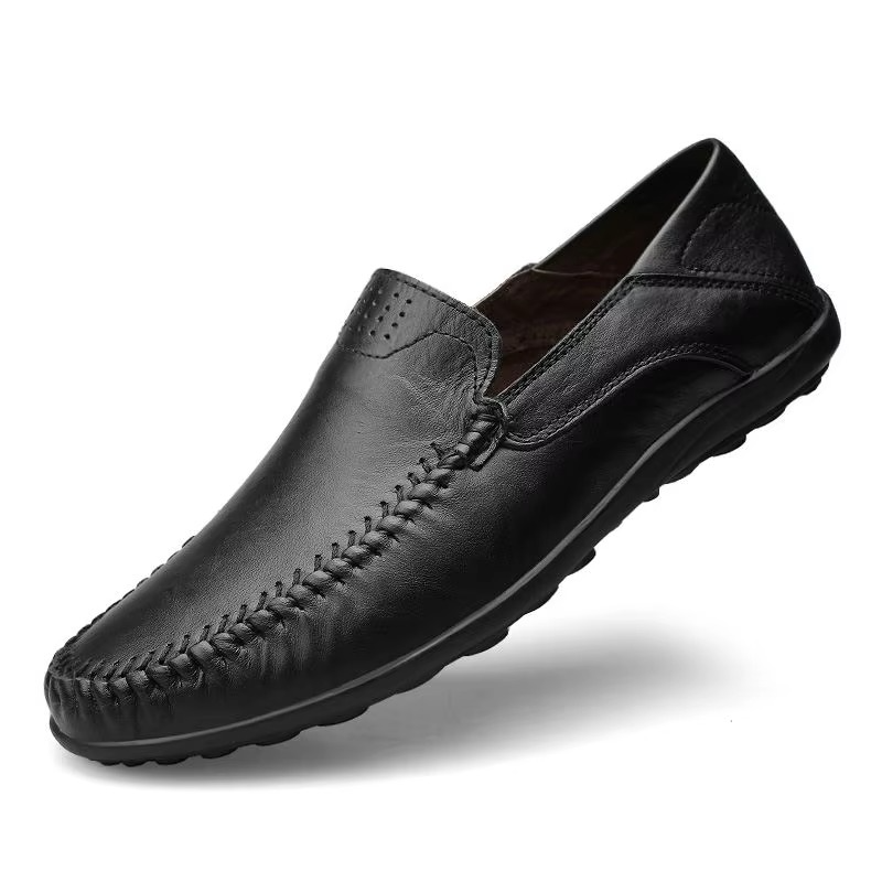 Miesten nahka loaferit slip-on italialaistyylinen casual dress kengät