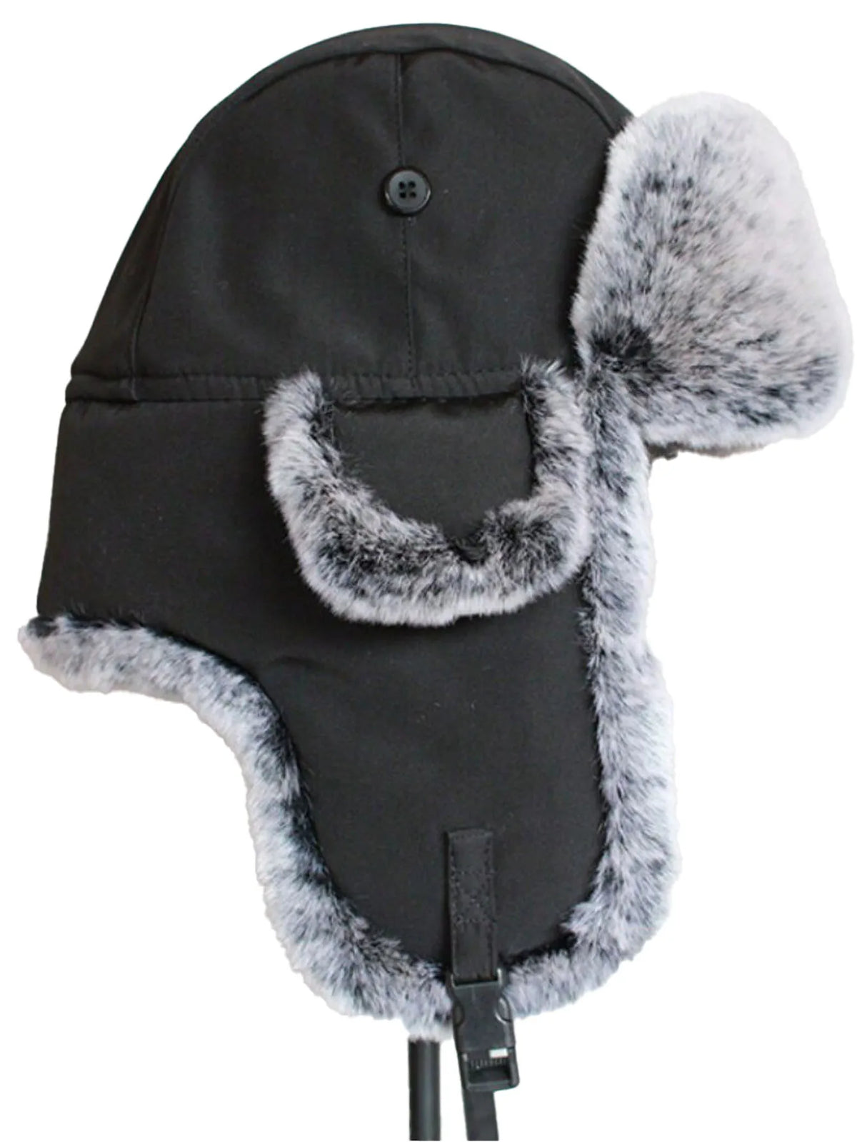 Trapper pipo tekoturkis korvaläpillä ja säädettävällä soljella