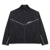 Miesten Urheilupaita | Musta Windjack, Pitkät Hihat | Y2K Activewear