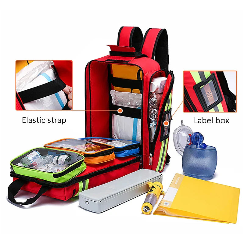 Suuri ensiapu- ja selviytymislaukku - RescueReady-***Large First Aid & Survival Backpack - RescueReady-EmiyoSuomi