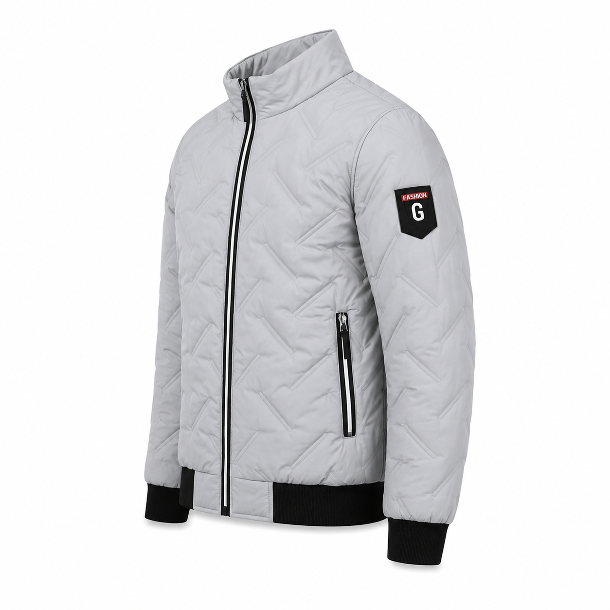 Men’s padded jacket | Lightweight zip-up jacket, casual fall jacket