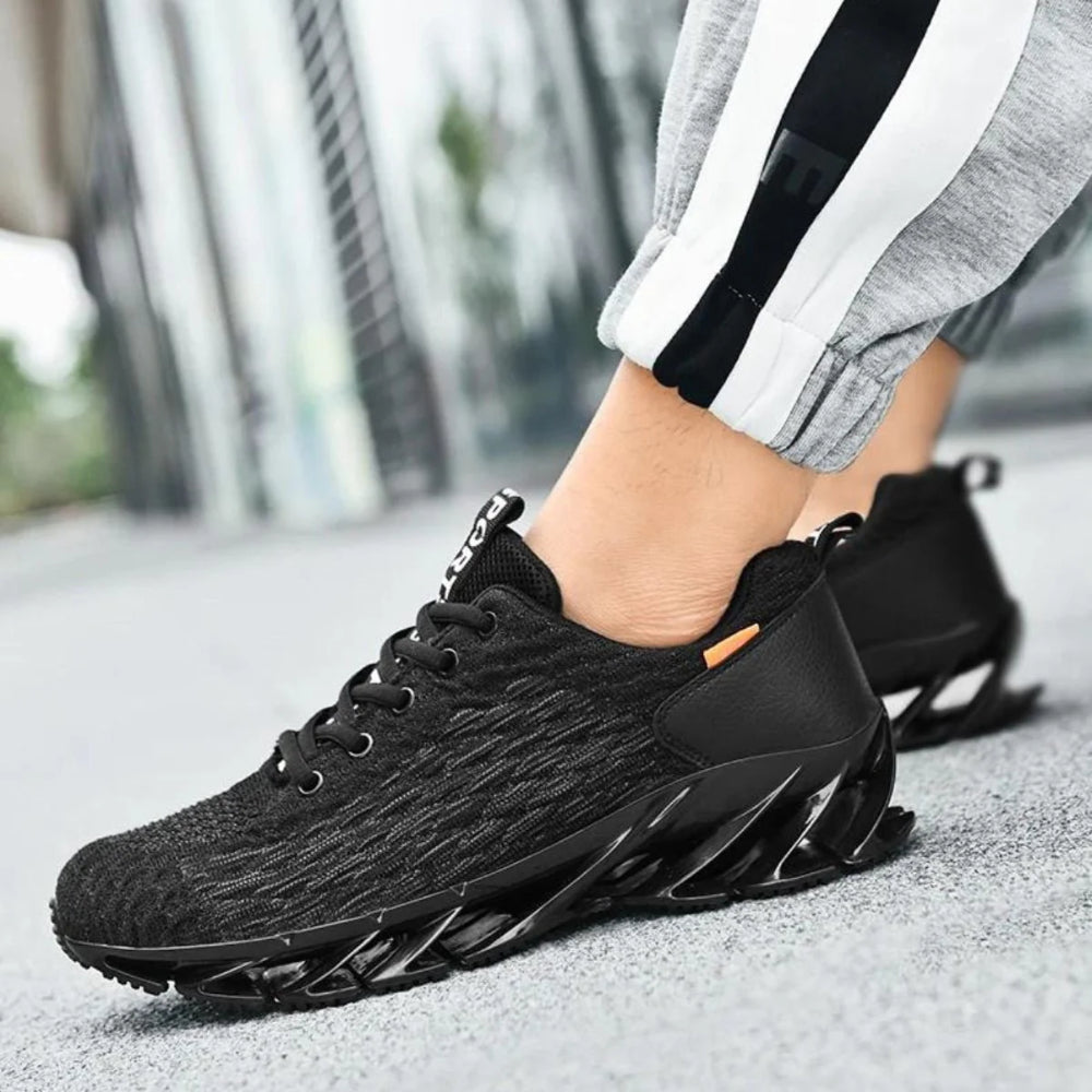 Sportschoenen Heren Hardloopschoenen Demping Vetersluiting Casual