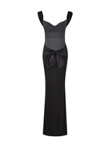 Satin-maksimekko nauhalla - Tyylikäs ja elegantti-Mekot-EmiyoSuomi