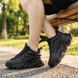 Unisex casual sneakers kevyet ja hengittävät mustat tennarit arkikäyttöön