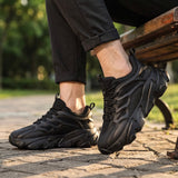 Unisex casual sneakers kevyet ja hengittävät mustat tennarit arkikäyttöön