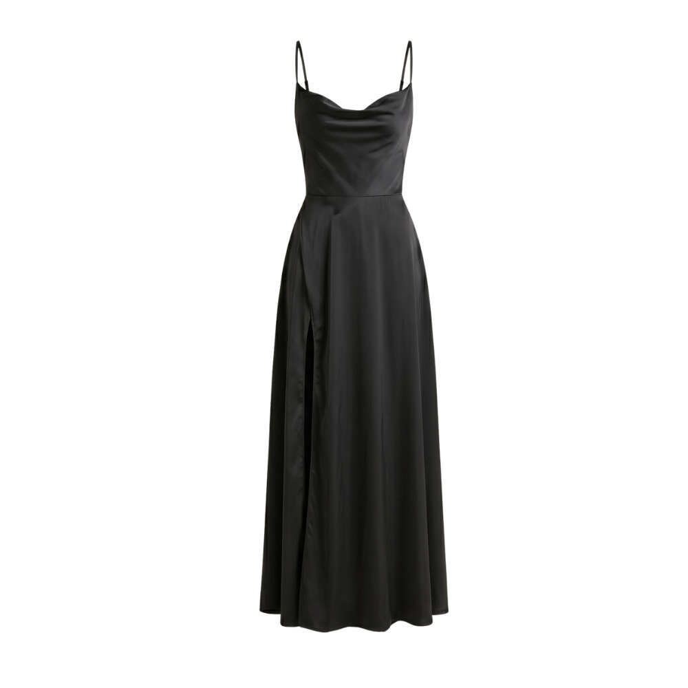 Silkkipaita | Naisten Pitkä, Elegantti Tyyli | Punoslettitetty Takadetalji
