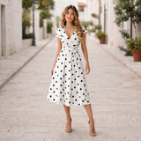 Polka Dot -mekko | Tyylikkäät, iloiset tyyli | Kesämuoti