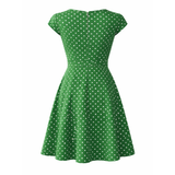 Polka Dot -mekko | Naisille, klassinen tyyli | Mukava istuvuus