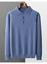 Miesten kašmirinneule | Polo-kaulus | Pehmeä, pullover