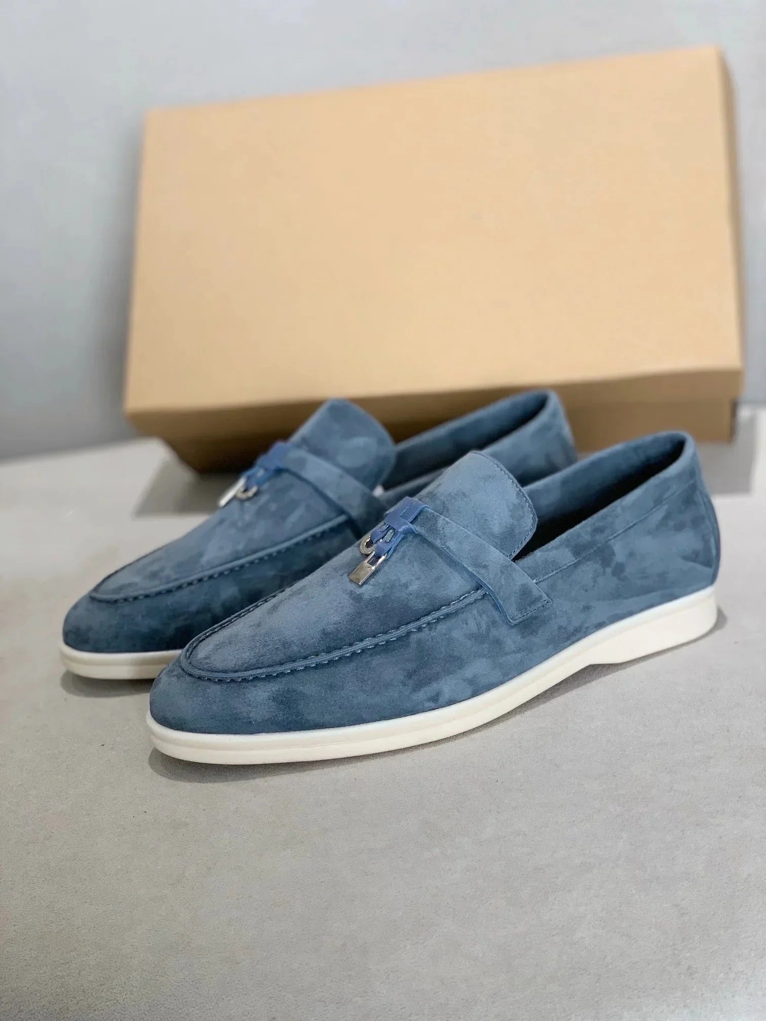 Miesten nahkakengät slip-on mokkasiinit mukavat