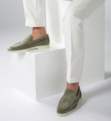 Miesten nahkaiset loaferit slip-on mokkanahasta