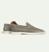 Miesten nahkaiset loaferit slip-on mokkanahasta