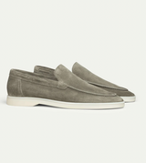 Miesten nahkaiset loaferit slip-on mokkanahasta
