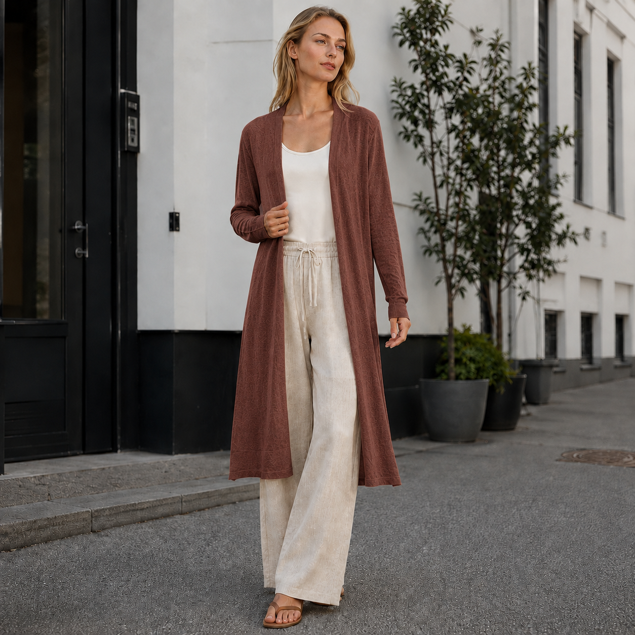 Long cardigan | Comfortable, stylish | Warm
