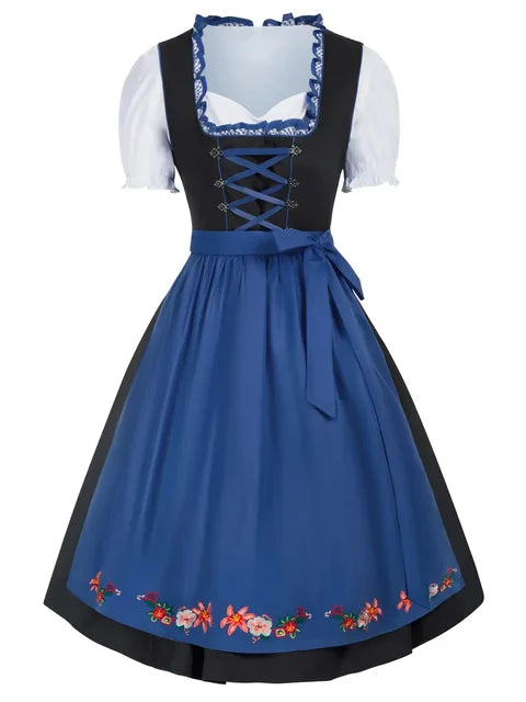 Naisten Mini Dirndl-mekko - Perinteinen Oktoberfest-muotoilu - Juhlavampi Trachten-mekko
