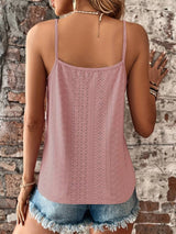 Naisten V-pääntie - pitsinen kesätoppi - ohuilla olkaimilla