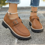 Loafers Fibbia Spessa PU - Kaikki Kaudet - EmiyoSuomi