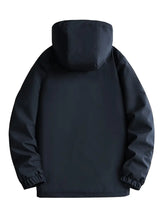 Miesten vedenpitävä hupullinen parka untuvatakit regular fit talvitakki