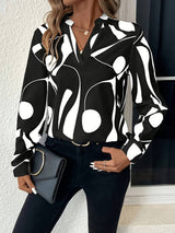Tyylikäs Blouse Élégante - Arkinen Rentouttava Tyyli-Kesäasut-EmiyoSuomi