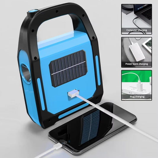 Ladattava USB-leirivalo Powerbankilla - SolarGlow-***Oplaadbare USB Campinglantaarn met Powerbank - SolarGlow-EmiyoSuomi
