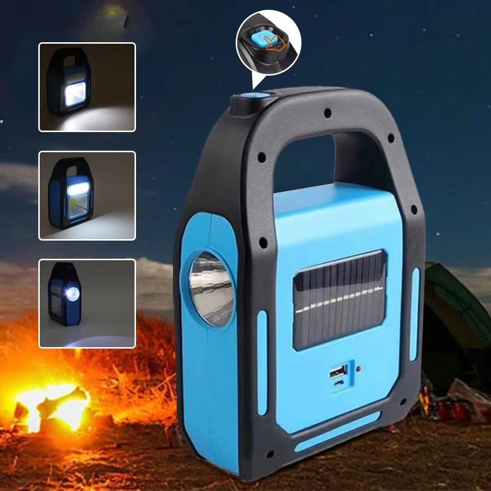 Ladattava USB-leirivalo Powerbankilla - SolarGlow-***Oplaadbare USB Campinglantaarn met Powerbank - SolarGlow-EmiyoSuomi