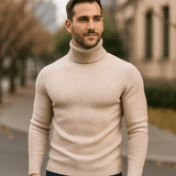 Alfard Polo - Italialainen Villapaita Miehille - Tyylikäs & Mukava - EmiyoSuomi - Villapaita Miehet