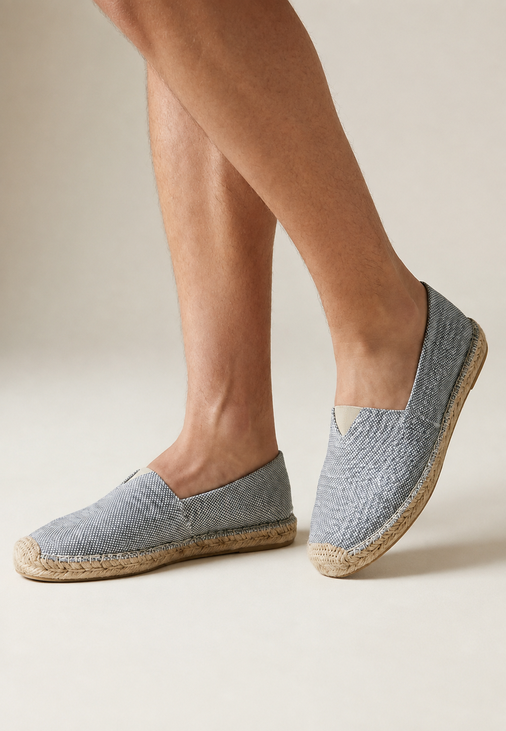 Miesten slip-on kengät | Juutti pohja, nilkka suljettu