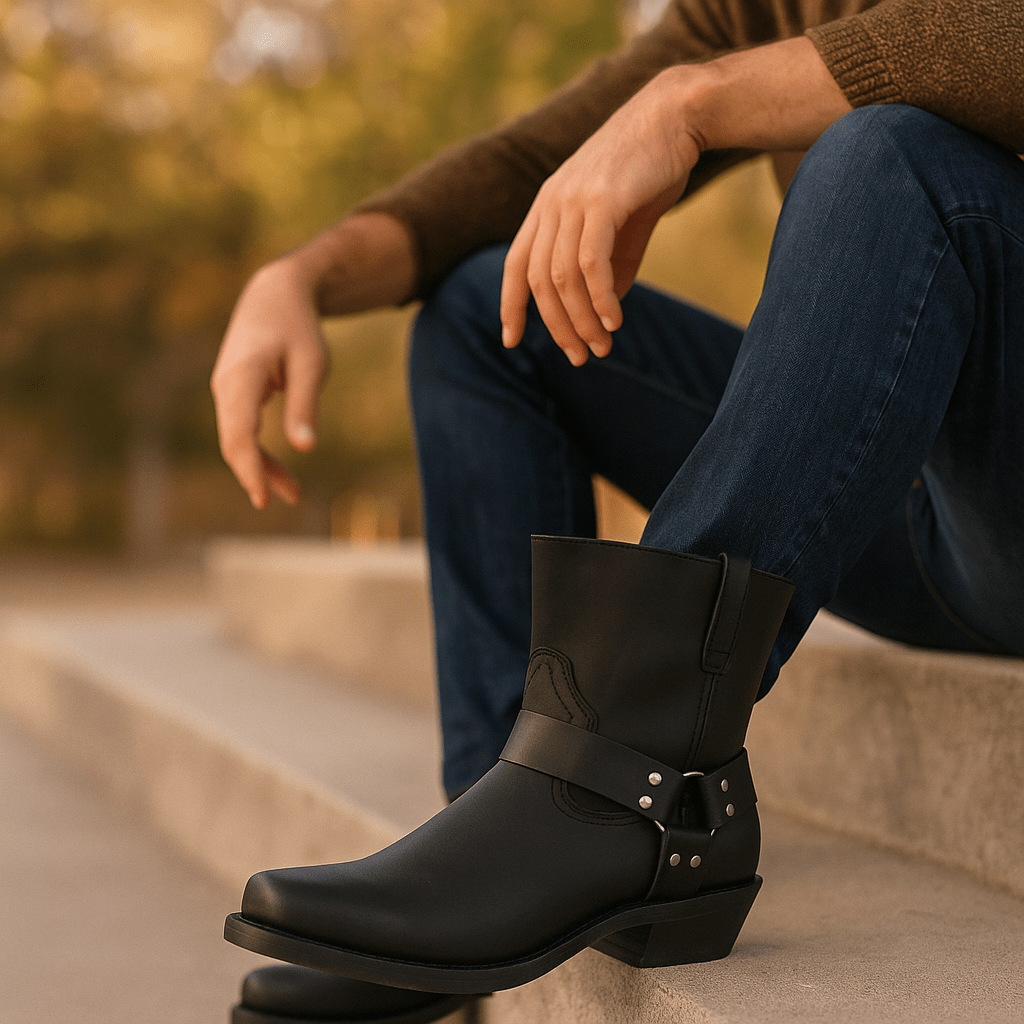 Andrew - Cowboy Saappaat Western - Kestävä Mukavuus - Tyylikäs Kestävyys - EmiyoSuomi - Saappaat Nainen