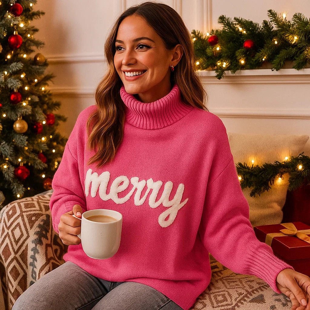 Arina – Värikäs Joulupaita – Iloinen Kuosi – Lämmin Materiaali - EmiyoSuomi - Joulupuserot