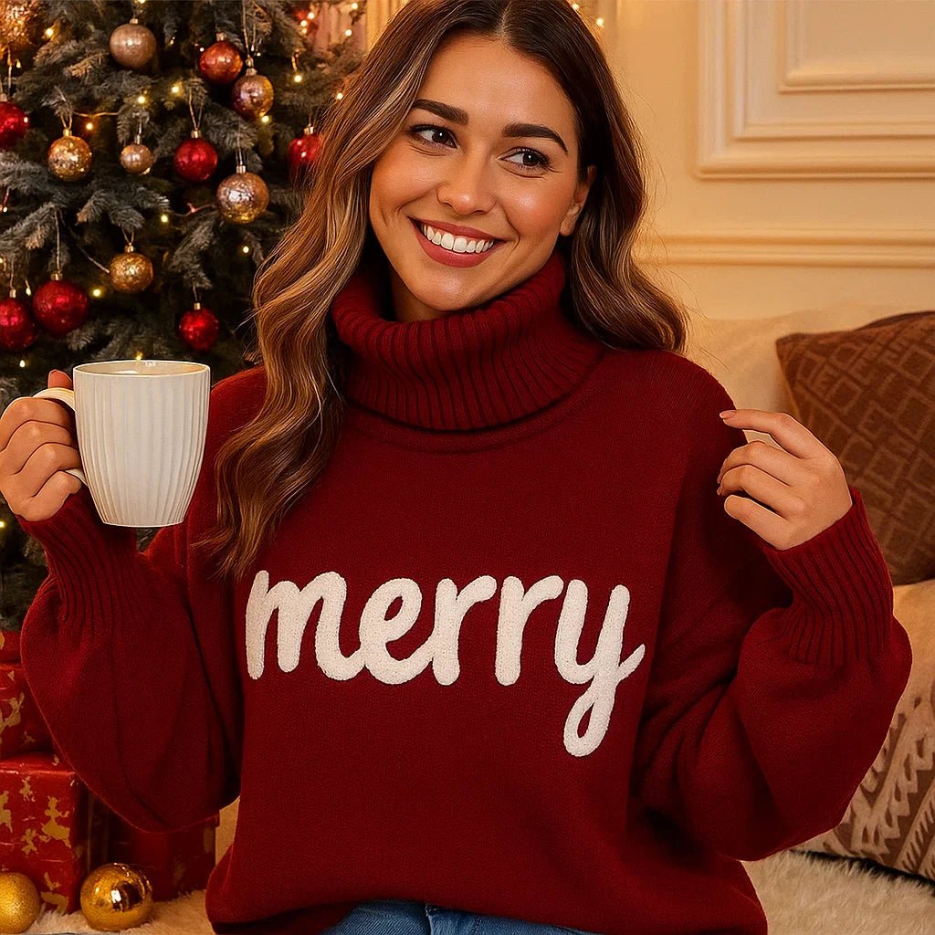 Arina – Värikäs Joulupaita – Iloinen Kuosi – Lämmin Materiaali - EmiyoSuomi - Joulupuserot