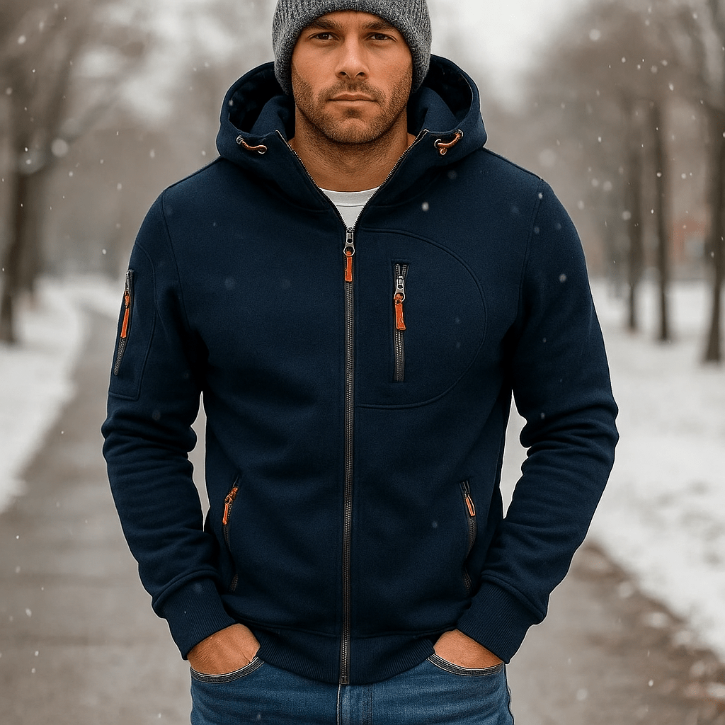 Arlo - Vedenpitävä Takki Hupulla Miehille - Mukavuus & Tyyli - EmiyoSuomi - Takit - Miehet