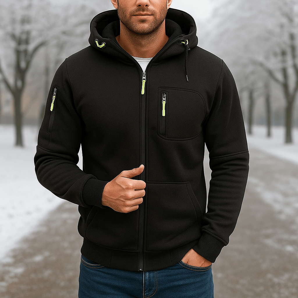 Arlo - Vedenpitävä Takki Hupulla Miehille - Mukavuus & Tyyli - EmiyoSuomi - Takit - Miehet