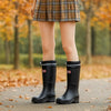 Damen Gummistiefel - Verstärkter Knöchelschutz - Rutschfeste Sohle