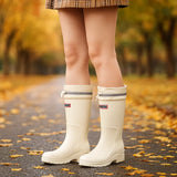 Damen Gummistiefel - Verstärkter Knöchelschutz - Rutschfeste Sohle