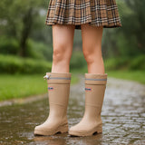 Damen Gummistiefel - Verstärkter Knöchelschutz - Rutschfeste Sohle
