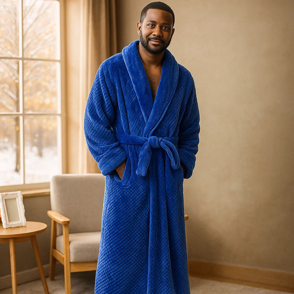 Velura Luxe – Stijlige Fleece-badjas met Topcomfort