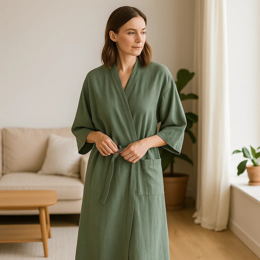 SilvaLoom – Luonnollinen ja Tyylikäs Kimono-viittapuku Ajattomalla Boho-muotoilulla