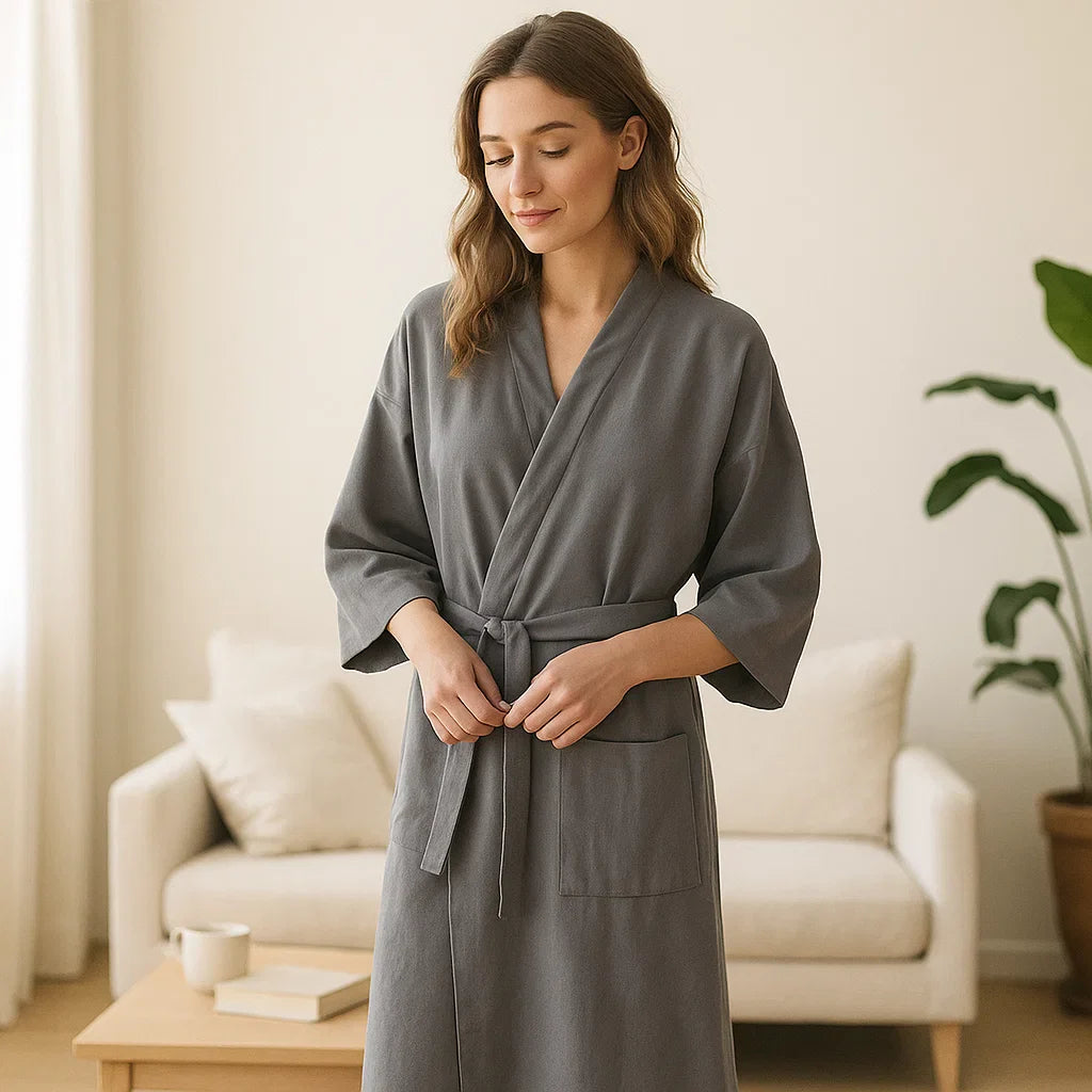 SilvaLoom – Luonnollinen ja Tyylikäs Kimono-viittapuku Ajattomalla Boho-muotoilulla