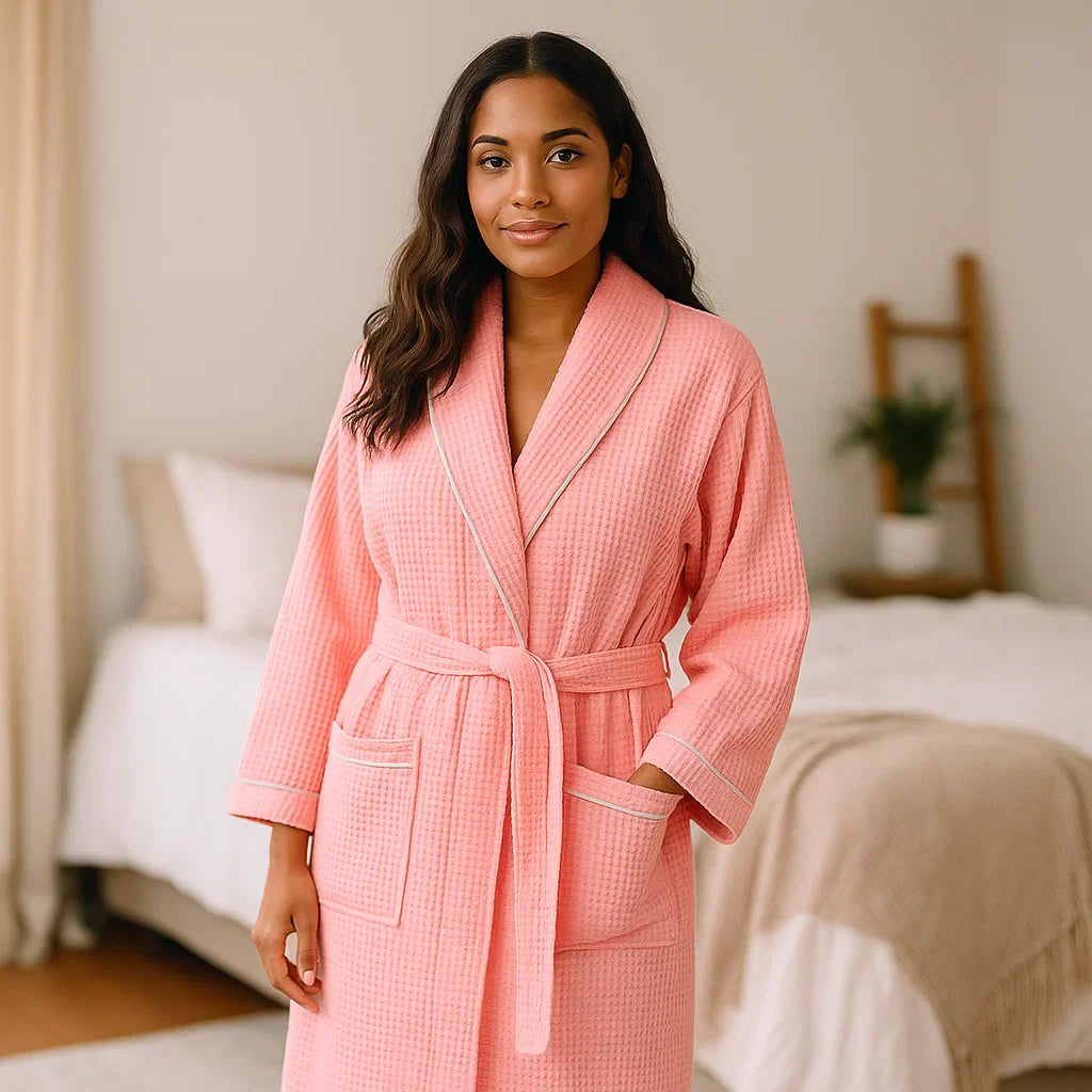 SereniLuxe – Wafelstof capuchon met luxe comfort