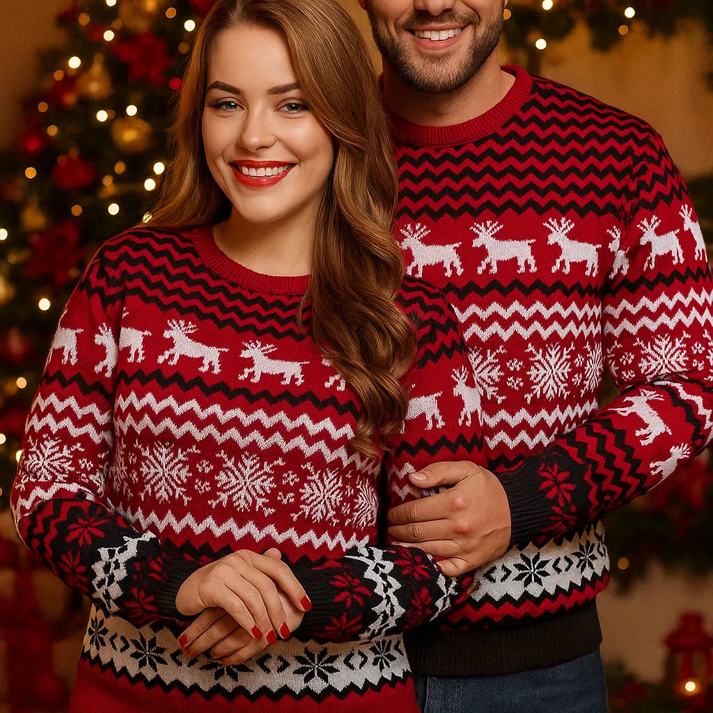 Alicja – Värikäs Joulusweater – Uniikki – Laadukas – Tyylikäs