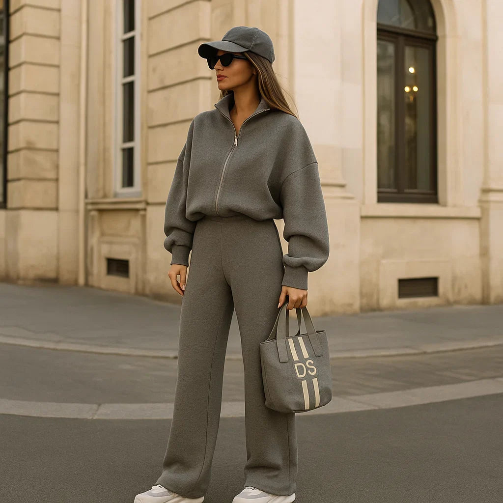 Corvessa - Dames trainingspak - Comfortabele pasvorm - Minimalistische stijl