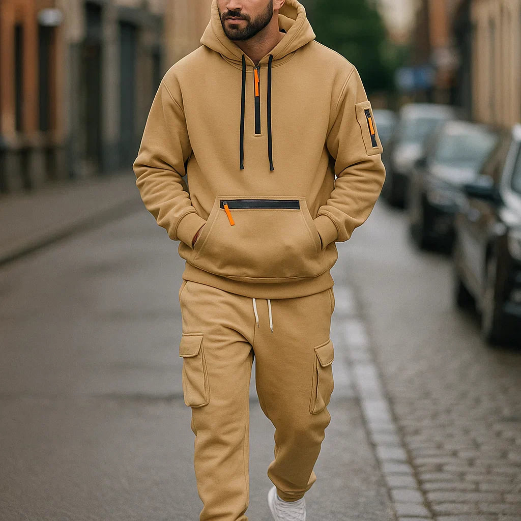 Herren Kapuzenpullover - Kapuzenpullover - Cargo-Hosen - Winter