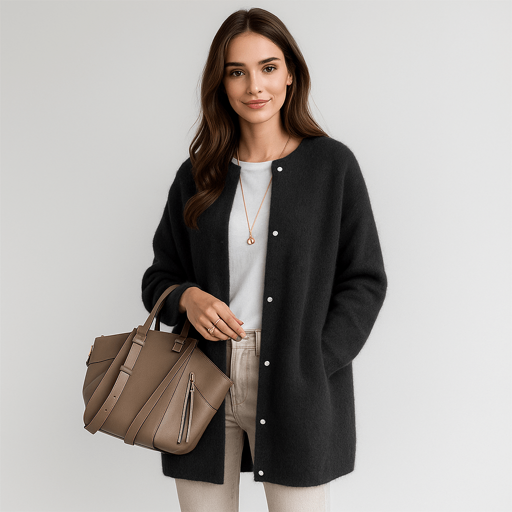 Aubrey Blød Villa Cardigan - Mukava - Tyylikäs - Lämmin - EmiyoSuomi - Neuleet