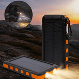 Aurinkokäyttöinen Power Bank LED - taskulampulla - EmiyoSuomi - Leirintäalue